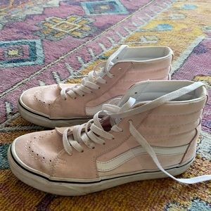 Vans Sk8-Hi pale pink size 7.5